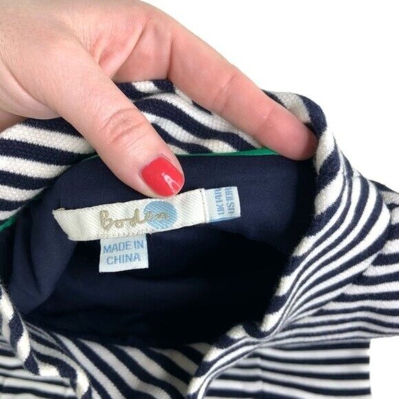 Boden Striped Black and White Sheath Dress - Picture 4 of 6